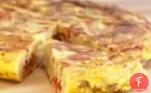Tortilla De Batata E Pimentão Assado