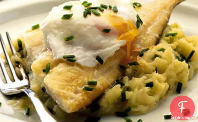 Arinca defumada e colcannon