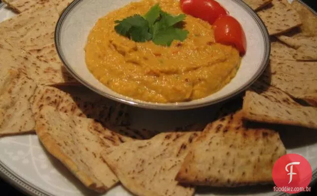 Hummus De Pimenta Vermelha Assada