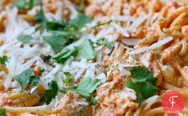 Pimenta Vermelha Assada E Queijo De Cabra Alfredo
