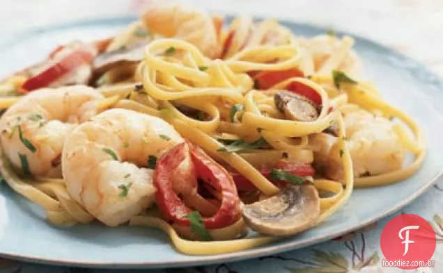 Linguine Camarão Cajun Cremoso