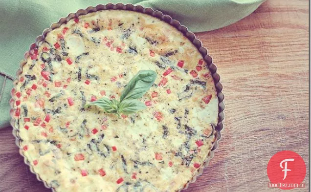 Manjericão E Pimenta Vermelha Frittata