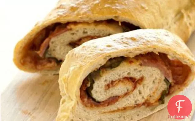 Presunto e tomate Stromboli
