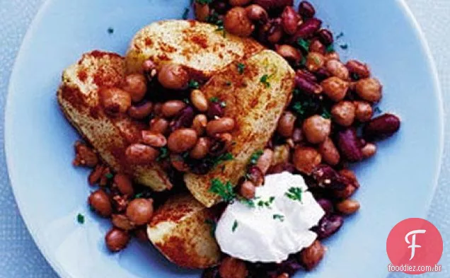 Fatias de batata mexicana