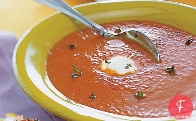 Sopa De Pimenta Vermelha Assada