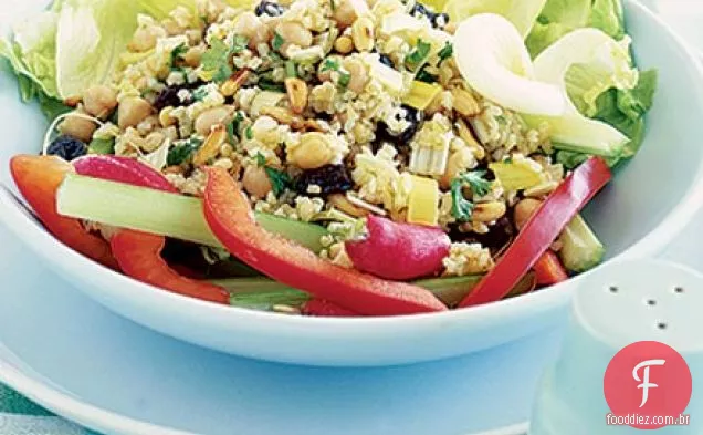 Salada de grão de bico crocante