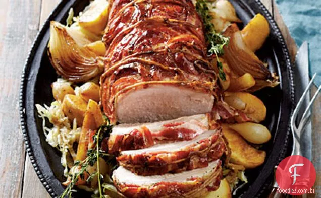 Carne de porco com maçãs, Bacon e chucrute