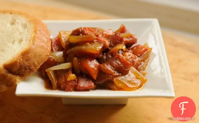 Cebola E Pimenta Vermelha Confit