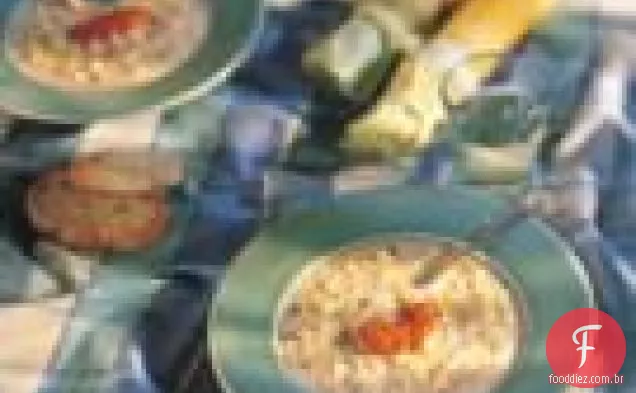Sopa De Milho Com Creme De Pimenta Vermelha