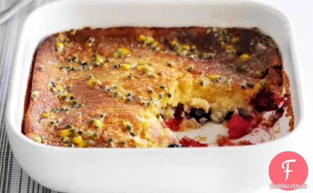 Berry assar com chuvisco de maracujá