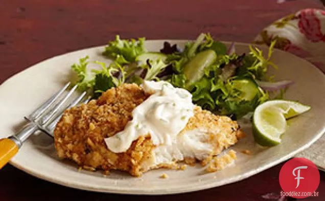 Filetes De Peixe Assados Crocantes