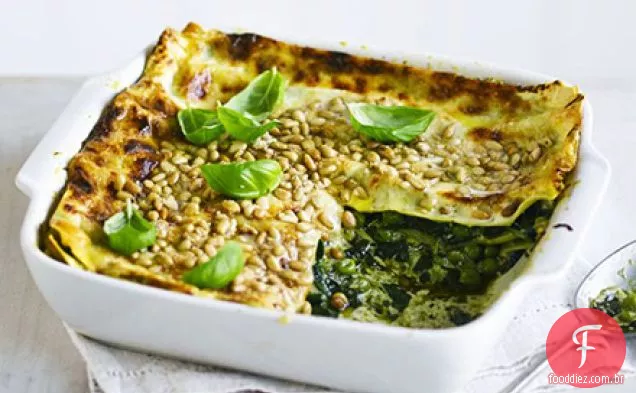 Fácil pesto lasanha