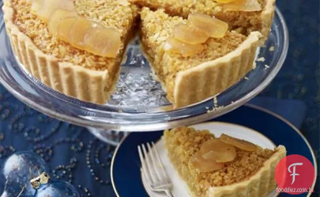 Stem ginger & Treacle tart