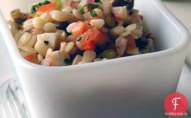 Salada Orzo-Pimentão