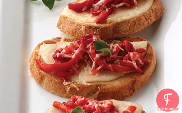 Crostini De Pimenta Vermelha Assada