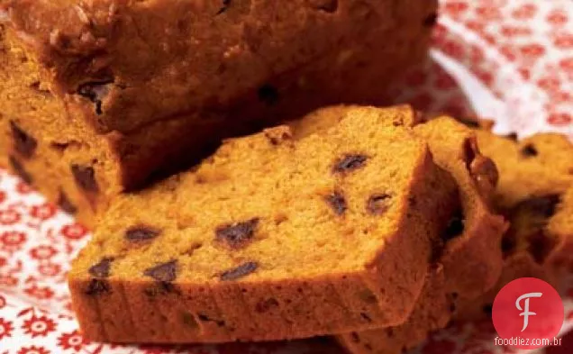 Pão De Abóbora Com Chip De Chocolate