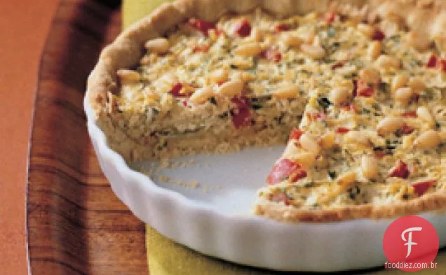 Pimenta Vermelha E Quiche De Abobrinha