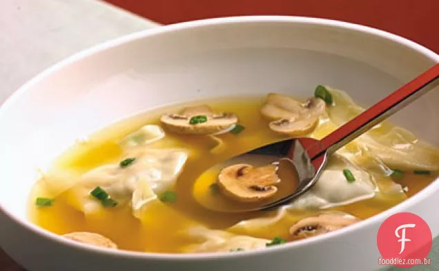 Sopa De Bolinho De Frango Chinês
