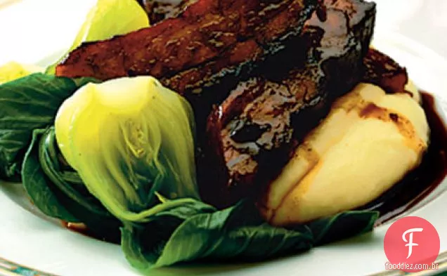 Carne de Porco de soja com mel temperado torrado em panela