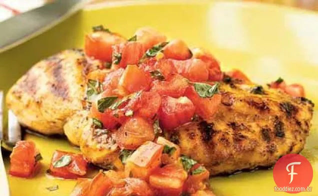 Frango grelhado com Salsa italiana