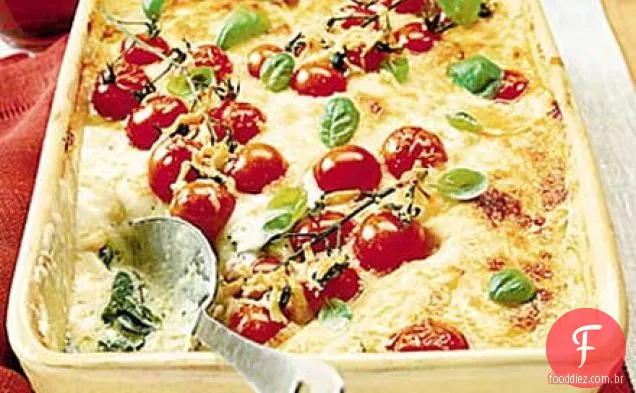 Lasanha fresca com pesto