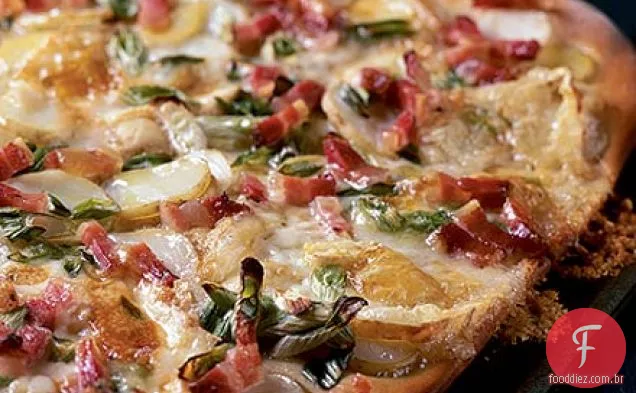 Potato & taleggio pizza