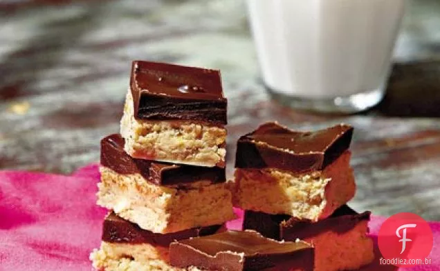 Barras De Chocolate E Amendoim