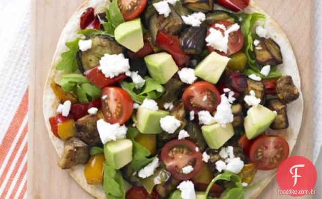 Vegetal assado & feta tostada