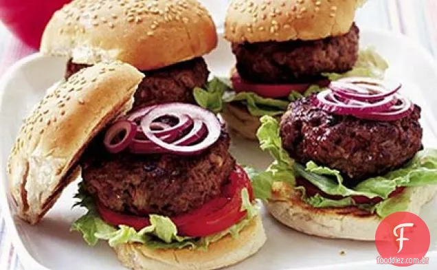 Hambúrgueres de carne-aprenda a fazer
