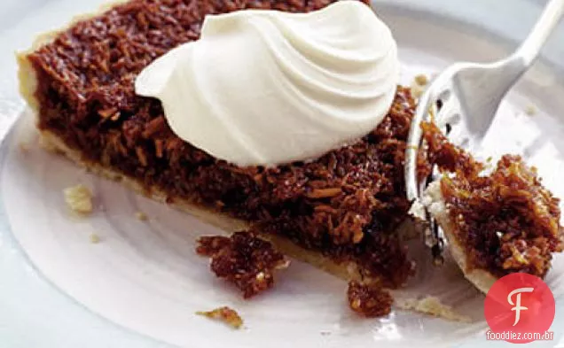 Rum & coconut treacle tart