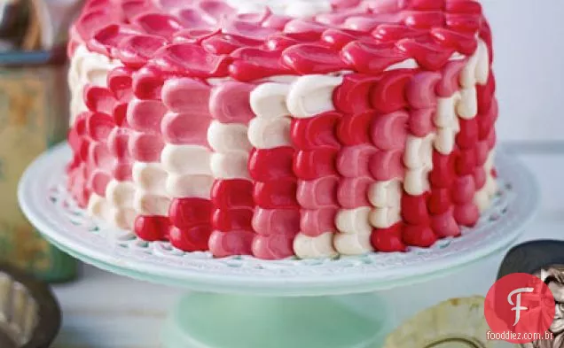 Edd kimber's Bakewell ombre cake