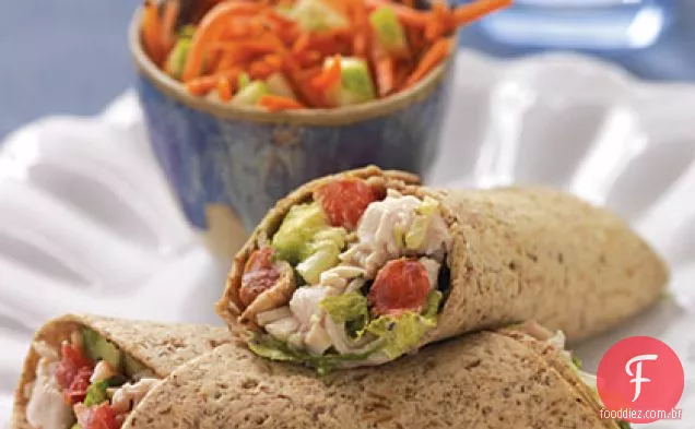 Turquia Cobb Salada Roll-Ups