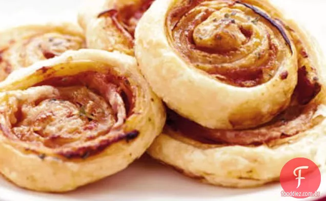 Pizza puff pinwheels