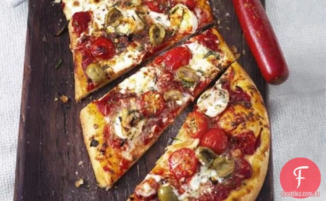 Pizzas de camarão picantes