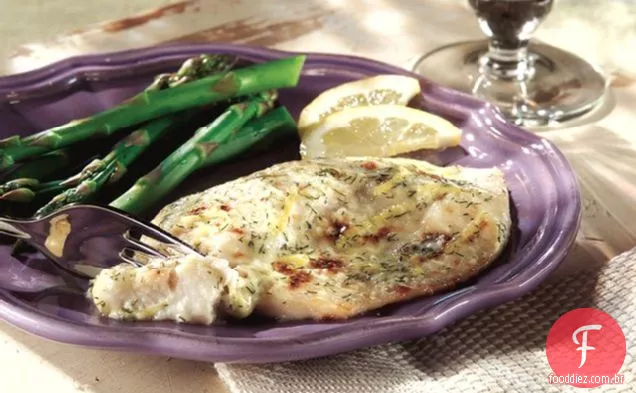 Peixe Grelhado Com Limão E Endro