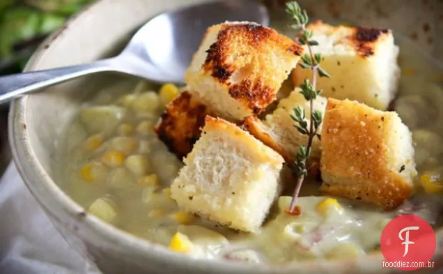 Sopa De Milho Rica E Saudável Vegana
