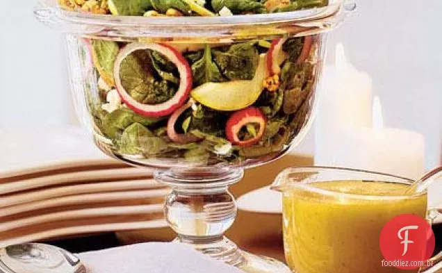 Salada De Outono Com Vinagrete De Cidra De Bordo