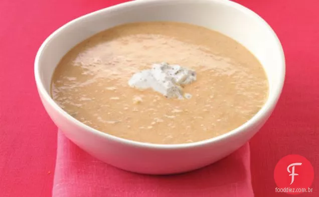 Sopa De Aspargos Com Pimenta Vermelha