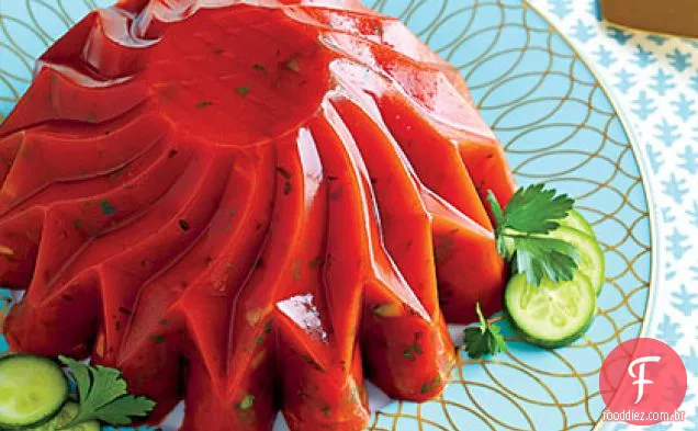 Pepino-Tomate Aspic