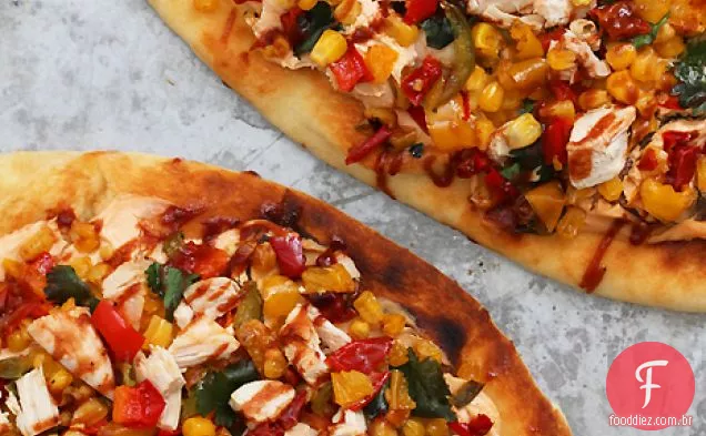 Frango Assado Chipotle E Pizza Vegetal
