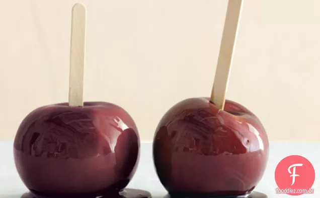 Maçãs De Caramelo De Vinho Tinto