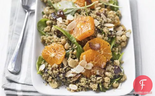 Trigo Bulgur, data & salada clementine