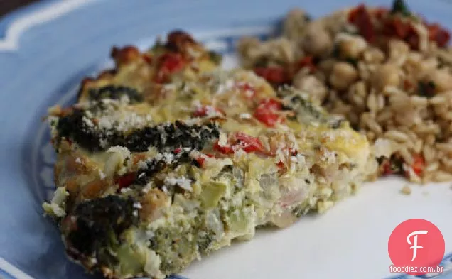 Torta De Brócolis E Pimenta Vermelha