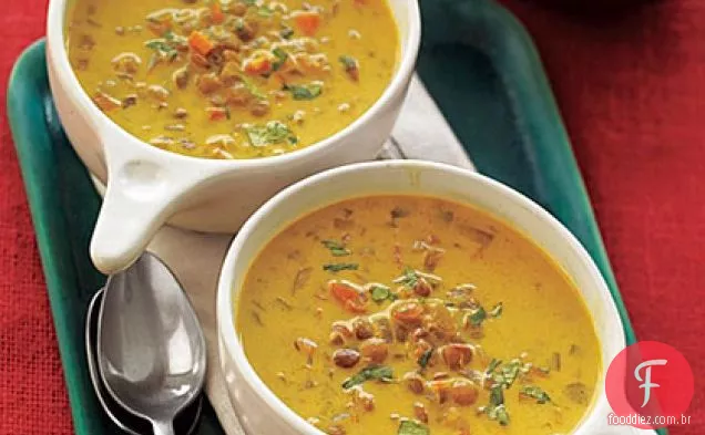Sopa De Lentilha Com Curry