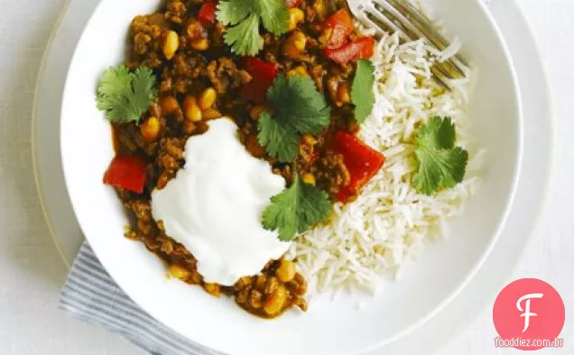 Chili de feijão mexicano