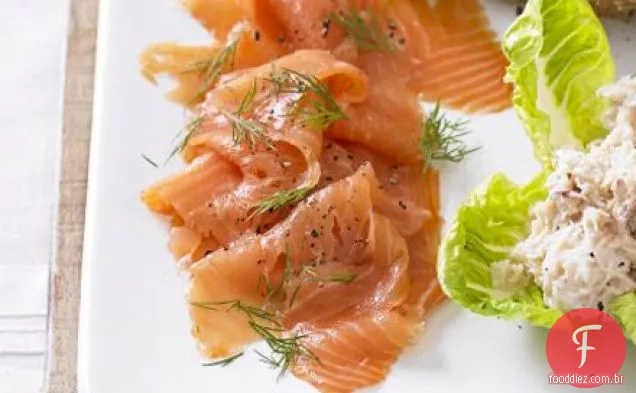 Salmão defumado Scandi