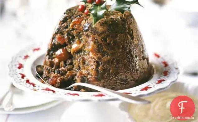 Pudim de Natal com citrus & spice