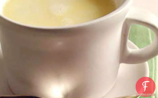 Chocolate branco quente com gengibre