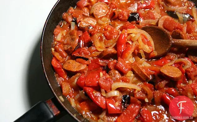 Salsicha Fácil E Pimentas
