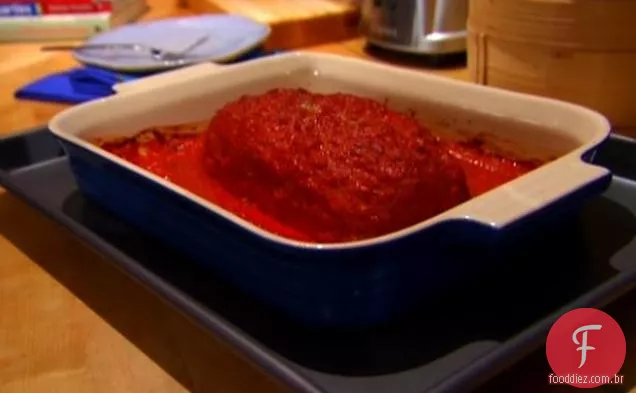 Bolo de carne de peru de Bubby com molho de pimenta vermelha